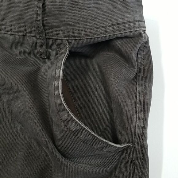 Springfield Pants Men's 36 Chino Dark Grey Straight Leg Flat Front 100% Cotton - Picture 3 of 10